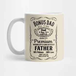 Bonus Dad | No.1 Dad | best dad ever | Father's Day Gift | Dad Birthday Gift Mug